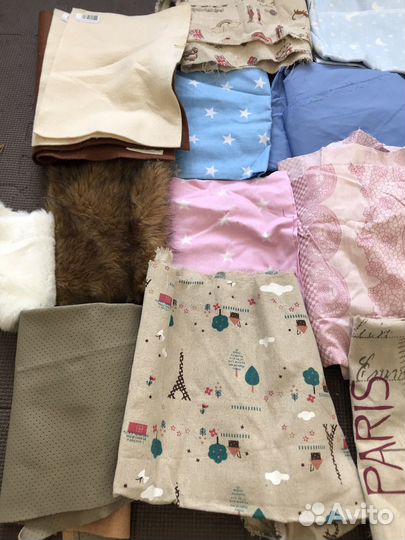 Ткани отрезы для рукоделия творчества