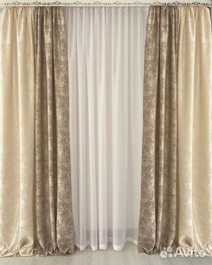 Комплект штор Мрамор Дуэт. Шторы готовые, на заказ