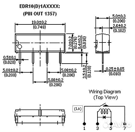 Реле Герконовое edr101a0500 (Z)