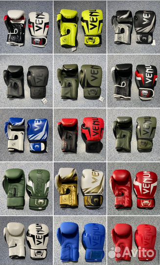 Боксерские перчатки venum 2 4 6 8 10 12 14 16 oz