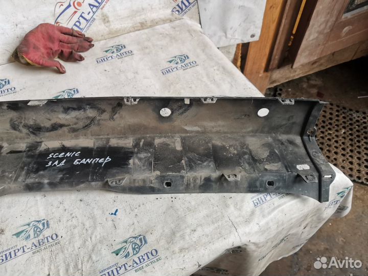 Накладка заднего бампера Renault Scenic II рестайл