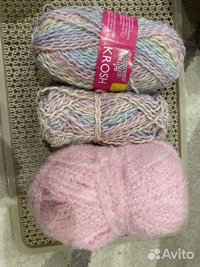 Пряжа для вязания разная