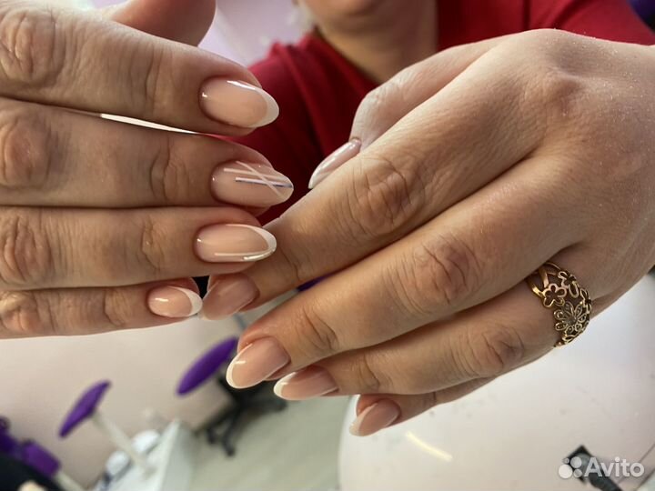 Маникюр покрытие наращивание