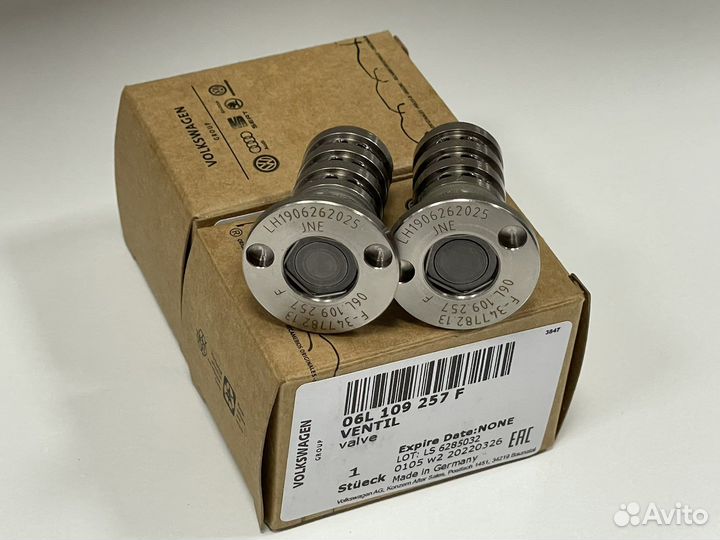 VAG 06l109257f клапан регулятора фаз gen 3