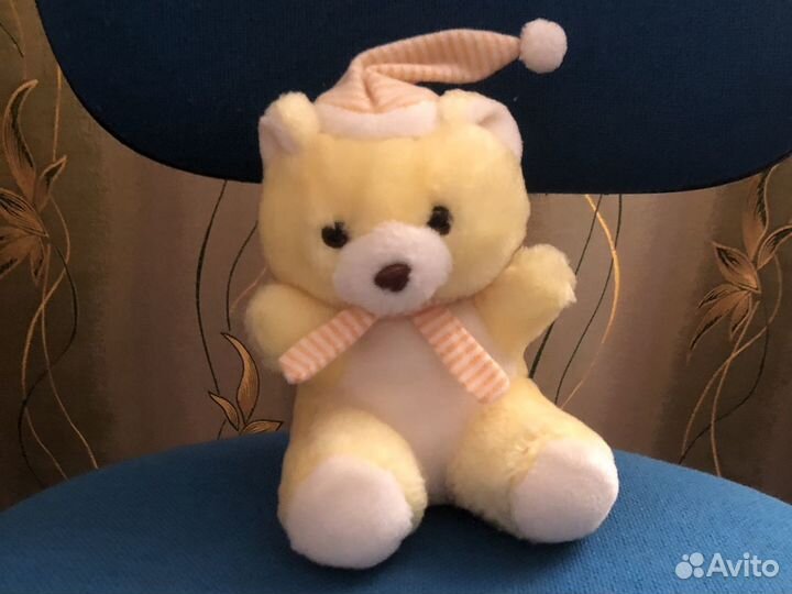 Игрушка мягкая медведь Австрия, гномы и кот в сапо