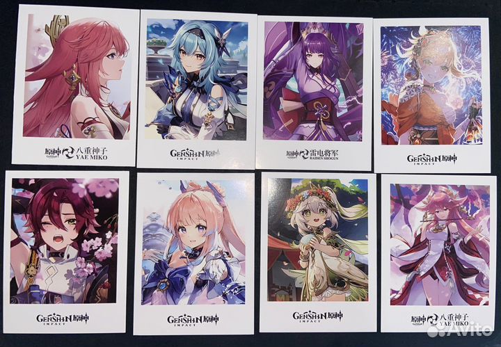 Фотокарточки Genshin Impact новые / геншин аниме