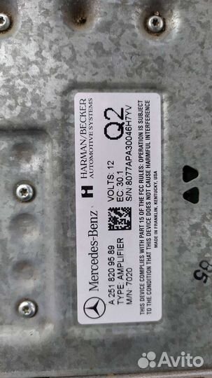 Музыкальная система Harman kordon Mercedes w164