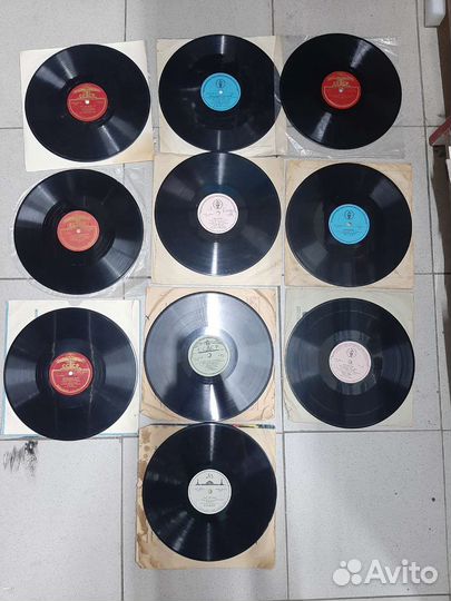 Пластинки на Граммофон и патефон 78 об