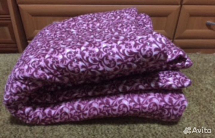 Одеяло ватное зимнее 1.5 спальное