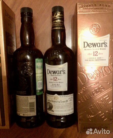 Бутылки из под виски Dewar’s 12 yeras
