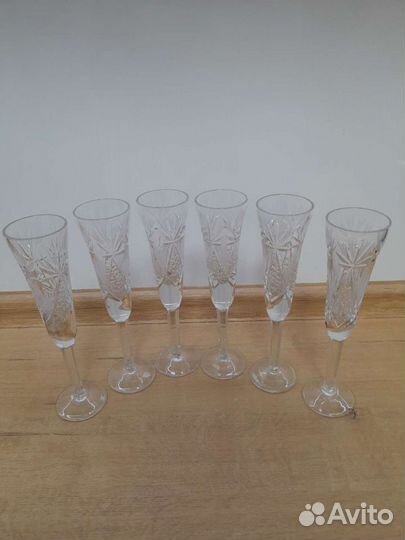 Фужеры хрустальные ссср.Редкие