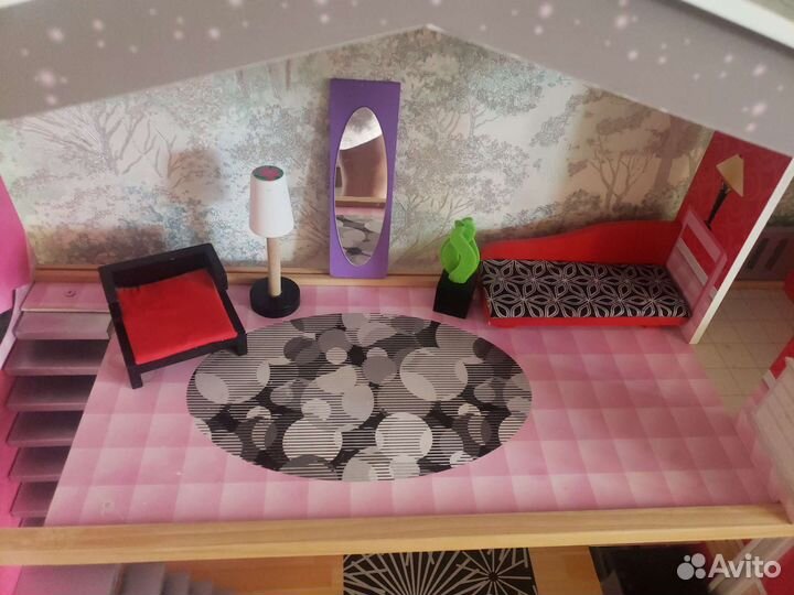 Кукольный домик для барби с лифтом