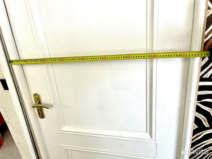 Дверь межкомнатная белая 80ка полный комплект