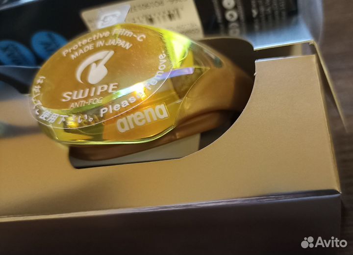 Очки Arena Cobra Core Swipe Mirror yellow copper-g