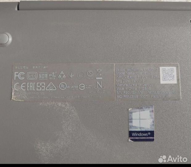 Ноутбук lenovo 81 vs