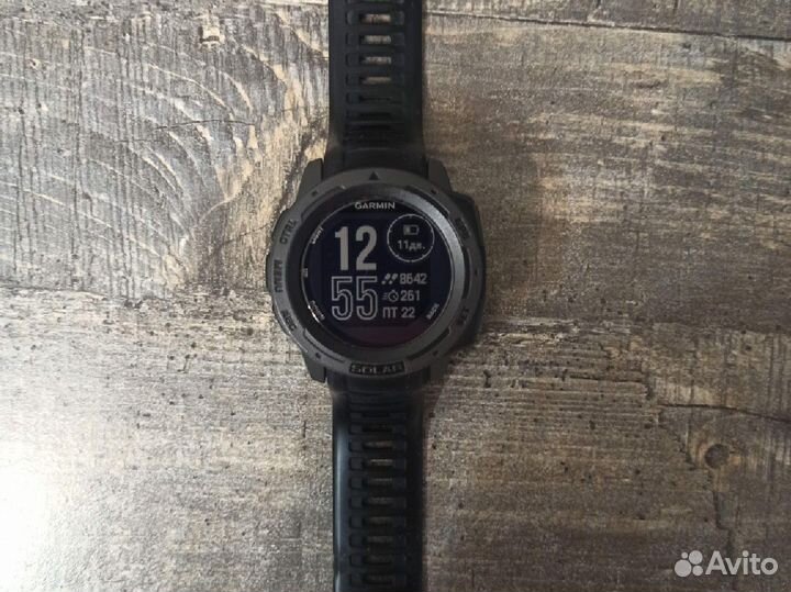 Часы Garmin instinct solar graphite