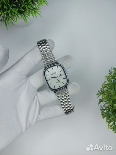 Часы Casio quarty серебро