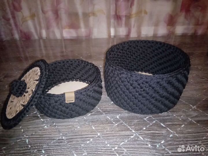 Корзинка вязанная крючком