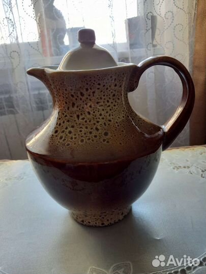 Конфетница и чайник керамические СССР