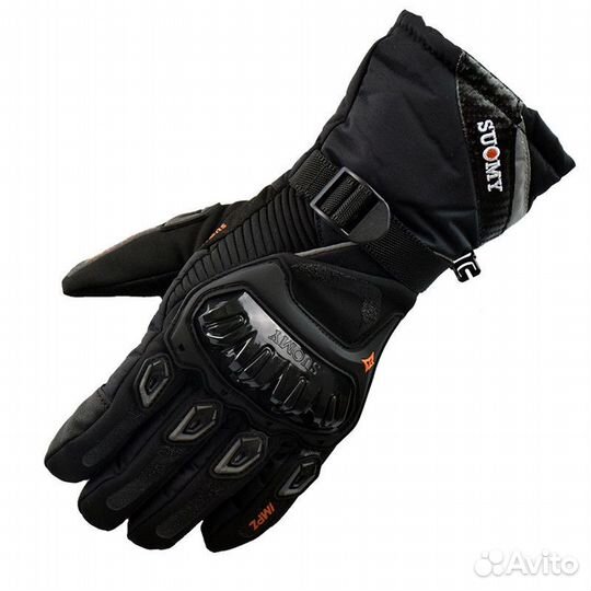 Зимние теплые перчатки Suomy, для снегохода
