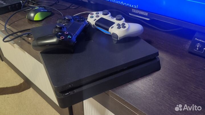 Ps4 slim+2 геймпада+450игр(PS+exstra)
