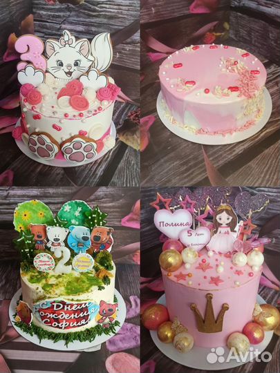 Бенто торты, наборы, капкейки, торты от 1кг