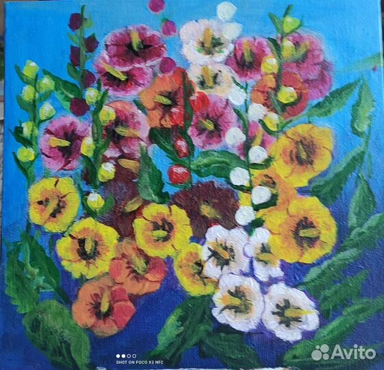 Картина,Мальвы