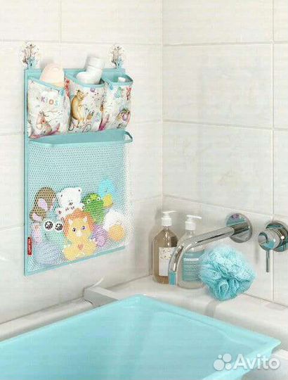 Детский органайзер подвесной для ванной комнаты