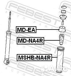 Отбойник заднего амортизатора mdna4R Febest