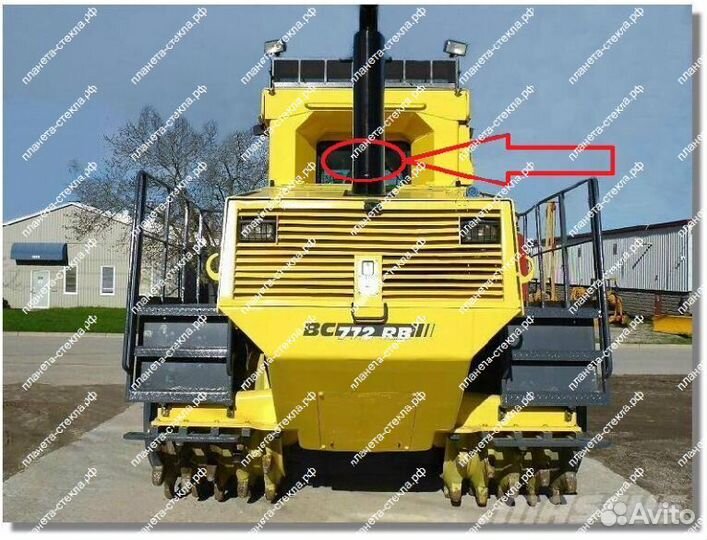 Стекло для мусорного уплотнителя Bomag DC 722 RB