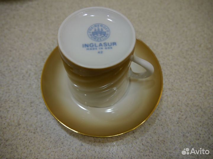 Сервиз кофейный фарфор гдр на 6 персон 