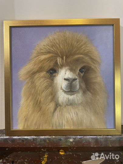 Картина маслом на холсте альпака