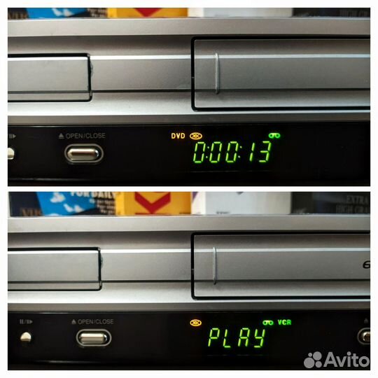 DVD VHS комбо 6 голов LG состояние