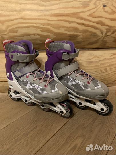 Ролики oxelo (р.35-38) с защитой и шлемом