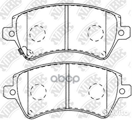 Колодки тормозные дисковые перед PN1224 NiBK