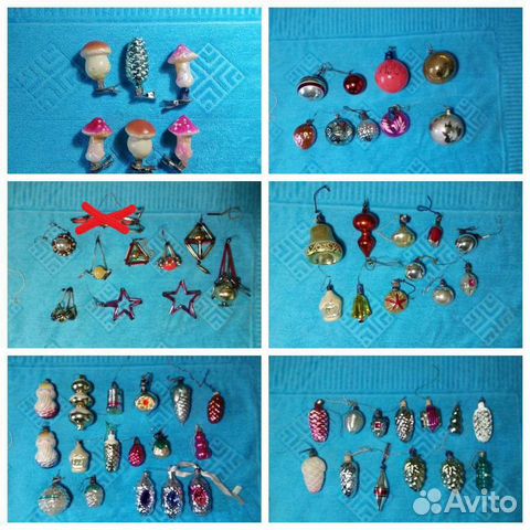 Елочные игрушки времен СССР