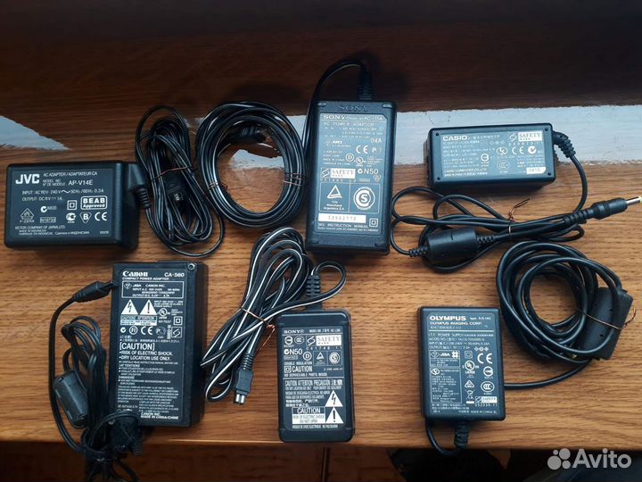 Блоки питания JVC, Canon, Sony, Olimpus, Casio