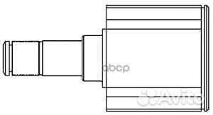 ШРУС внутр.audi A3/A3 sportback 8P (03-13) 661011