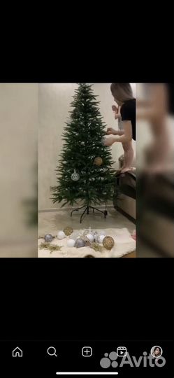 Ель искуственная литая бу