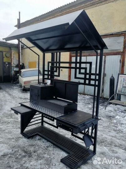 Мангал в стиле лофт