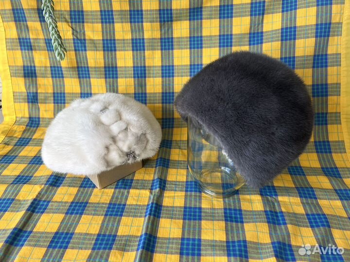 Шапка норковая берет женский