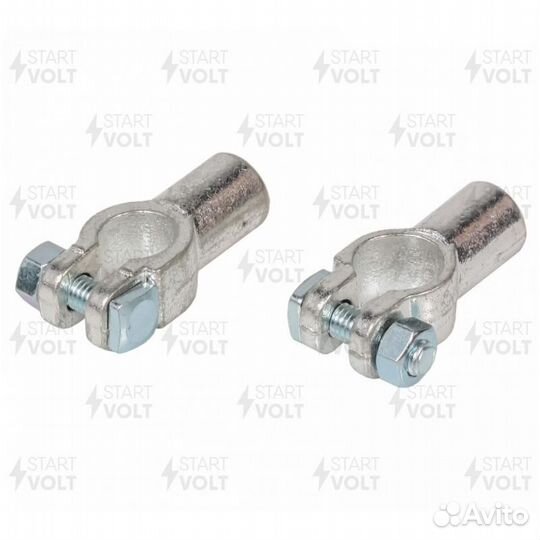 Клеммы акб в комплекте латунь, гидравлический обжи