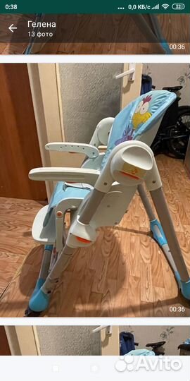 Детский стульчик для кормления chicco