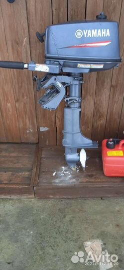 Лодочный мотор 5 л с, ямаха, 2х тактный