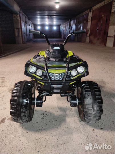 Детский квадроцикл Grizzly ATV 4WD black/green