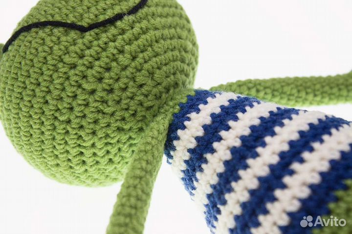 Лягушонок амигуруми игрушка ручной работы