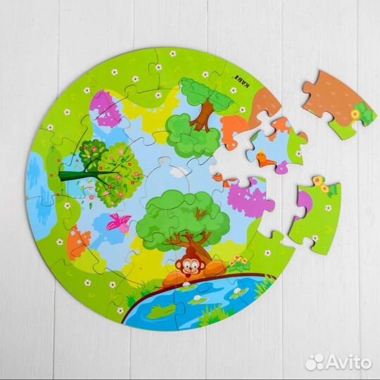 Развивающие игрушки пазл деревянный