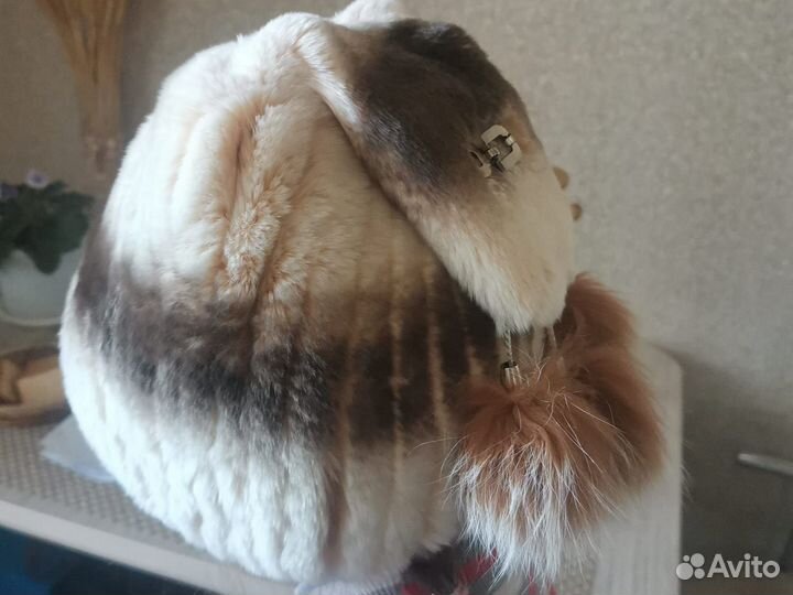 Шапка /шарф мех женская