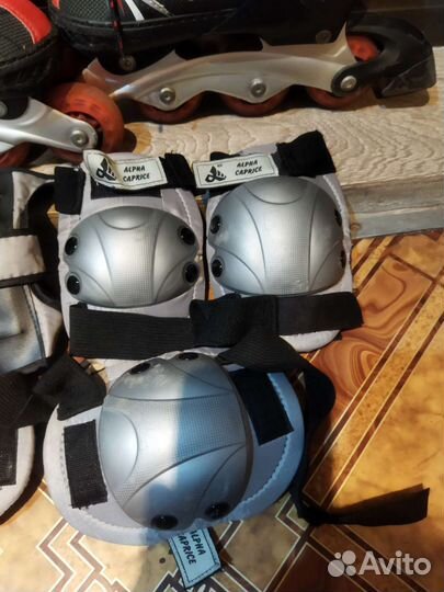 Роликовые коньки детские с защитой