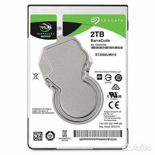 Жесткий диск Seagate Barracuda 2 TB ST2000LM015 (S